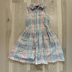 Polo Ralph Lauren Girls Plaid Dress Size 10